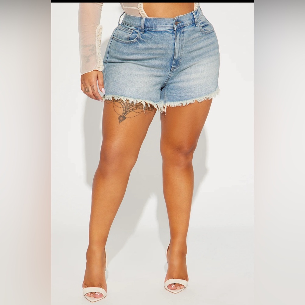 Fashion Nova Reasonable Doubt Tinted Denim Shorts Sz 15